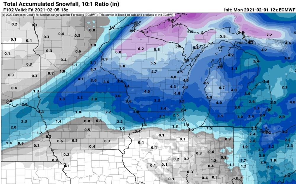 EC 10:1 for late week winter storm.